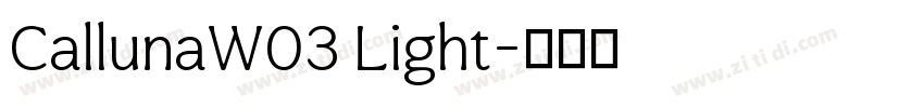 CallunaW03 Light字体转换